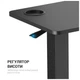 Приставной стол OfficePro з регулюванням ODM366B Black (ODM366BK) OfficePro ODM366BK 903125 - изображение 6