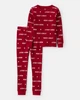 Дитяча піжама Carters, унісекс, Merry Christmas, 5Т, 110см, червоний колір - зображення 1