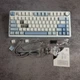 Клавіатура механічна безпровідна Aula F75 з RGB та підтримкою HOT SWAP Gasket Greywood V3 Blue White - зображення 4