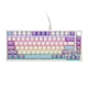 Ігрова механічна клавіатура Ajazz AK820 Purple з RGB підсвіткою HOT SWAP Sea Salt світчі - зображення 1