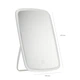 Зеркало для макияжа Jordan Judy LED Makeup Mirror 238x168x25 мм сенсорное с подсветкой и аккумулятором кремово белое для профессионального ухода за лицом с тремя режимами света беспроводное компактное настольное зеркало косметическое с USB зарядкой - изображение 2
