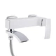 Змішувач для ванни Qtap Swan Cascada з поворотним виливом (з душовим гарнітуром) QTSWA260CRW45569 Chrome/White - зображення 3