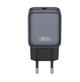 Зарядний блок живлення USB XO L152 18 W 1.5 A чорний - зображення 1