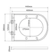 Комплект: Mixxus Premium Ellipse-SET-2102 (в 2 ящ) Унітаз система змиву Tornado 3.0+ Інсталяція Koer KT-0404 + панель KT-0604-01 Chrome (MP6690) - зображення 9