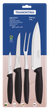 Набір ножів Plenus black, 4 предмети TRAMONTINA (2000003338627) - зображення 2
