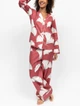 Піжама (сорочка + штани) жіноча Cyberjammies Josie 5295-5296 26/6XL Коричневий з принтом листя (5051877639041) - зображення 3