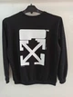 Чоловічий світшот батальний Off-White чорний бавовна 3XL - изображение 2