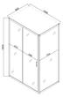 Душевая кабина без поддона Mixxus 100x80 см прозрачное стекло 5 мм хромированный профиль (616003) - изображение 3