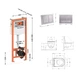 Подвесной унитаз Qtap Scorpio Ultra Quiet комплект инсталляции для ванной комнаты с сиденьем и панелью смыва (600210) - изображение 2