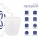 Унитаз подвесной Qtap безободочный с сиденьем Soft-close для санузла белый туалетный унитаз (599056) - изображение 3