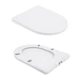 Напольный унитаз Qtap Swan Eco Ultra Quiet белый с сиденьем Soft-close для ванной комнаты безобедочный (601176) - изображение 7