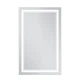 Зеркало MIXXUS PREMIUM алюминиевое 50x80 см белое с LED подсветкой и регулятором яркости (616207) - изображение 9