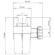 Сифон для группы безопасности Roho пластик 25x32 мм белый (608536) - изображение 2