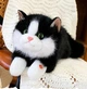 Мягкая игрушка плюшевый кот который мяукает, черный 45 см - изображение 2
