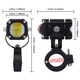 Додаткові LED фари для мотоцикла / скутера / авто — Mini Lens Double Color (з ефектом Demon Eye) (15W, 12-80V, IP67) - зображення 3