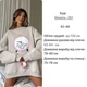 Жіноче худі оверсайз «Time», сіре, One Size 42–48 (арт. 351SH) - изображение 5