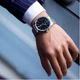Мужские классические часы Casio MTP-V005D-1B серебристые с чёрным циферблатом - изображение 3