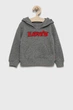 Худі для хлопчика з середини фліс від Levi’s сірий 92 см - зображення 1