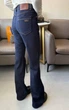 Женские джинсы Brunello Cucinelli Брунело темно-синие bootcut с высокой талией S - изображение 3