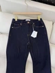 Женские джинсы Brunello Cucinelli Брунело темно-синие bootcut с высокой талией S - изображение 7