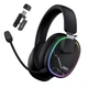 Ігрові бездротові навушники Onikuma GT836I з RGB-підсвічуванням, мікрофоном, Bluetooth + 2.4G, Type-C, для ПК, PS4, PS5, телефону Black - зображення 1