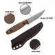 Мисливський Ніж з Нержавіючої сталі Finn Lite S BPS Knives - Ніж для риболовлі, мисливства, походів - зображення 2