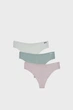 Трусы женские Under Armour Ua Pure Stretch No Show Thong - Solid 3Pk M Комбінований 1383893-009 - изображение 1