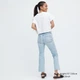 Женские расклешенные джинсы Uniqlo с необработанным краем 1159822422 (Голубой 28) - Уценка - изображение 2