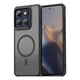 Противоударный матовый чехол Feel для Motorola Moto Edge 60 Pro черный бампер с Magsafe - изображение 1
