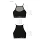 Спортивний топ з прозорою вставкою PS006 TOP black L - Passion - зображення 6