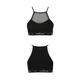Спортивний топ з прозорою вставкою PS006 TOP black M - Passion - зображення 5