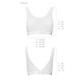 Топ з прозорою вставкою PS002 TOP white XL - Passion - зображення 5