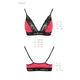 Эластичный топ с кружевом PS001 TOP red-black XL - Passion - изображение 5