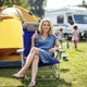 Кемпінгове крісло-шезлонг Nils NC3502, складане, 2-в-1, синє - зображення 9