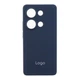 Чохол-накладка Liquid Silicone (AA) із захистом на камеру для Samsung Galaxy S25 Edge 5G Dark Blue - изображение 1