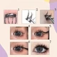 Накладные ресницы пучками“Anime Eyes” 282 кластеров C изгиб 9-14 мм черного оттенка - изображение 4