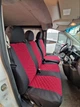 Универсальные чехлы на сиденья для Citroen Jumpy (Ситроен Джампи) II 2007- (1+2) Ткань + алькантара, Красный,Черный - изображение 1