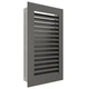 Вентиляционная решетка для камина SAVEN Hide Vertical 30x17 графитовая - изображение 3