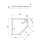 Поддон душевой Qtap Diamond 90x90 см акриловый с сифоном для ванной комнаты. (599717) - изображение 2