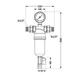 Фильтр самопромывной Thermo Alliance 1/2" для воды тонкой очистки пластиковая колба очиститель воды (600973) - изображение 2