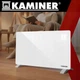 Стеклянный электрический обогреват Kaminer Zelva 2500 Вт с управлением через WiFi и пультом Белый (26573) - изображение 2
