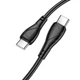 Провод для зарядки Type-C на Type-C Borofone BX121 60W, 1 м. Чёрный (1011121-Black) - изображение 3