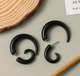 Женские сережки jewelry Черные - изображение 4