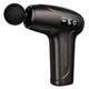Портативный компактный ручной массажер пистолет массажер Massage Gun Hoco для спины и всего тела 4 в 1 черный - изображение 1