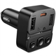 Автомобильный FM-трансмиттер модулятор Bluetooth MP3 HOCO E87 Delta 35W, PD/QC, USB-C/ 2xUSB-A - изображение 2