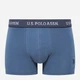 Набор трусов боксеров мужских US Polo Assn 80515 S 3 шт Темно-синий/Голубой/Принтованный (8680557420722) - изображение 6