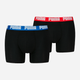 Набор трусов боксеров мужских хлопковых Puma Men Everyday Basic Boxer 2P 93832007 L 2 шт Черный (8720245556194) - изображение 1