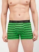 Набор трусов боксеров мужских хлопковых Puma Elements Men Striped Boxers 2P 93884202 S 2 шт Black/Green (8720245833288) - изображение 3