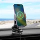 Автодержатель Hoco HW8 с функцией беспроводной зарядки (center console) серый - изображение 8