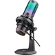 Игровой стрим микрофон Defender Pulsar GMC USB конденсаторный с RGB-подсветкой кабель 2м (64730) - изображение 3